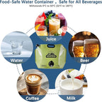 Water Jug Camping 2.1 Gallon Collapsible with Spigot, BPA Free Portable Water Pouch Foldable Water Bags for Outdoor Hiking, Travel and Emergency & Water Storage Containers (Green_Blue-2Pcs)