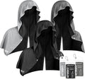 Cooling Hoodie Towel: Cooling Towels for Neck and Face Sun Protection Instant Cool for Hot Weather Hiking Camping Running Golf Gardening Fishing Music Festivals Theme Parks Beach - 3 Packs