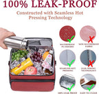 TuErcao Insulated Cooler Bag 6/24 Can Collapsible Leakproof Soft Sided Cooler for Car, Portable Foldable Small Ice Chest for Beach Camping Picnic Travel, 5/15qt Lunch Box for Men Work