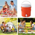 Sports Cooler Water Beverage Dispenser, 3.8L Insulated Drink Cooler Dispenser with Spout, Portable Water Jugs for Outdoor Events, Camping, Party, Sports