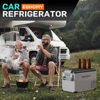 EUHOMY 12 Volt Refrigerator, 38QT(35L) Electric Cooler, 12V Fridge APP Control, 12V Cooler -4℉~68℉, Portable Freezer 12/24V DC 100-240V AC for Camping, Travel, Truck, Home