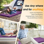 CYMULA Camping Cot Mattress 2in Memory Foam Sleeping Pad,Soft Warm Non-Slip Camping Mattress Topper with Retaining for Adults,Portable Roll up Pad for Travel(75 x30)（only Mattress）