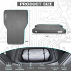 UPWELL Self Inflating Sleeping Pad Truck Camping Thick Mattress for Tesla Model Y Solid Foam 4 Season Car Bed Mattress Portable Roll Up Bed Grey，with air Pump