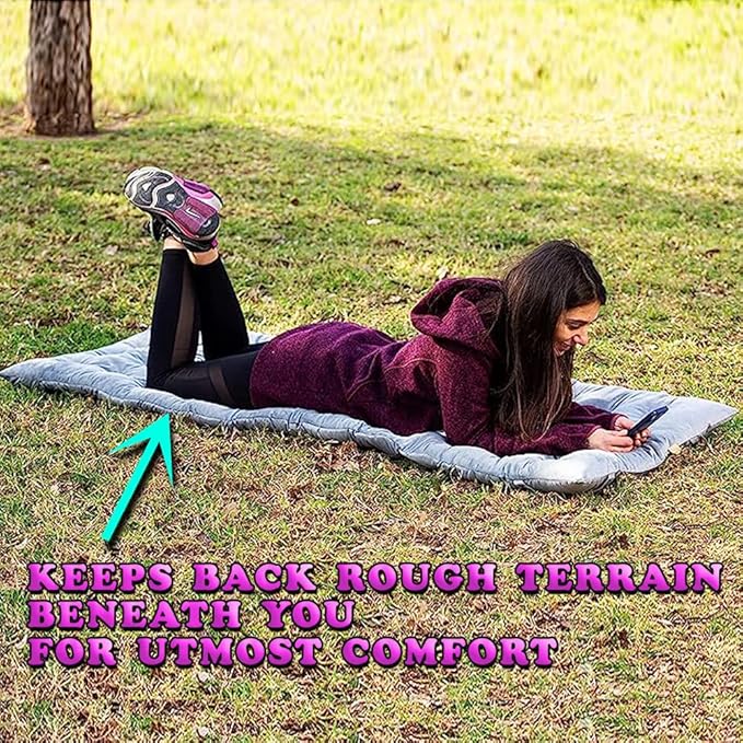 Zento Camping Cot Mattress Foam Pad for Adults – Thick Soft Ultra Comfort Sleeping Pad for Traveling Hiking Outdoor or Indoor Use – Lightweight Easy to Carry Foldable Waterproof Adult Cot Mattress