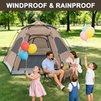 ADSMART Instant Tents for Camping 2/3/4/5 Person Tent Waterproof Easy Setup Sets Up Backpacking Tents with Carry Bag for Outdoor Hiking