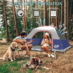 Tents for Camping 4 Person Tent Waterproof Windproof Double Layer Camping Tent, Easy Setup Dome Tent with Large Mesh Windows & Wider Door for Outdoor Camping & Hiking