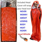 Emergency Bivy Sack Bivy Bag - Emergency Sleeping Bags 4 Pack Mylar Survival Sleeping Bag Emergency Bivvy Sack Waterproof Lightweight Foil Military Patriot Compact Gear Blanket Thermal Escape Camping