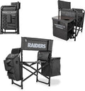 Picnic TIME NFL Unisex-Adult NFL Fusion Camping Chair with Side Table and Soft Cooler, Beach Chair for Adults, Lawn Chair