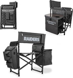 Picnic TIME NFL Unisex-Adult NFL Fusion Camping Chair with Side Table and Soft Cooler, Beach Chair for Adults, Lawn Chair