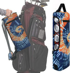 Golf Cooler Bag Plus Ice Pack Soft Sided Insulated Cooler Bag- Holds 6 Pack of Cans or 2 Wine Bottles - Grey Camo Golf Beer Sleeve Black Fits Discreetly in Golf Bags