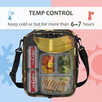 Tirrinia Expandable Insulated Lunch Bag for Men Women – Leakproof Reusable Cooler LunchBox for Kids & Adults with Shoulder Strap, Perfect for Work, School, Office, Travel,Camo