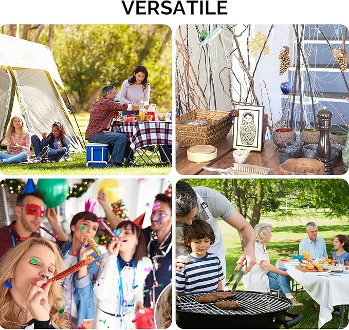 VINGLI Camping Table, Aluminum Portable Bar Table 39''L x 34''H, 2-Tier Storage Shelves, Removable Oxford Cloth, Carrying Bag, Lightweight Folding Table for Events, Outdoor, Party, Picnic