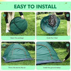 Woanger 10/16 Pack Bulk 2 Person Camping Tents for Homeless Lightweight Tent with Rain Fly and Carrying Bag Waterproof Windproof Setup Pop Up for Camping Backpacking Donation