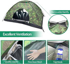 Sutekus Camping Tent Lightweight Backpacking Tent Camouflage Outdoor Equipment for Camping Hiking Biking Trip Upgraded Large Space