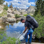 Trek Pole Water Filtration System Set – The Worlds First Trek/Hiking Pole & 2 Stage Water Purifier Removes Unwanted Particles - Ultralight Walking Stick with Water Filter