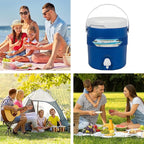 Sports Cooler Water Beverage Dispenser, 3.8L Insulated Drink Cooler Dispenser with Spout, Portable Water Jugs for Outdoor Events, Camping, Party, Sports