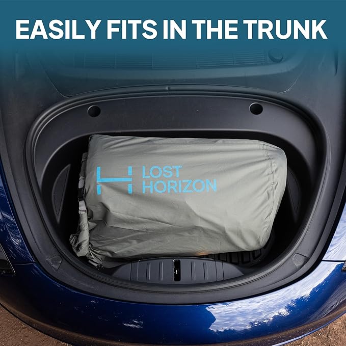 LOSTHORIZON Camping Air Mattress with Foam for Tesla, Self Inflating Sleeping Pad, 4.5" Thick, R-Value 13, Model S