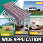 XXL Camping Cot with Mattress Oversize 32" Width Folding Cot Heavy Duty Comfortable Cots for Sleeping Guest Bed with Carry Bag Portable Easy to Set-up for Home Travel Outdoor 79" x 32" x 18"