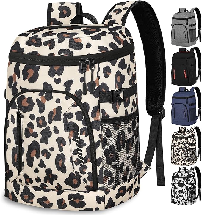 Capolo Cooler Backpack for Men Women Insulated Backpack Cooler Leak Proof Thermal Bag Beverage Soft Cooler Bag Lunch Backpack for Camping 30/45 Cans