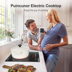 Single Burner Electric Cooktop, 110V1800W Electric Stove, LED Display with Touch Control, 11 Power Levels, Child Safety Lock and Timer, Overheat Protection.