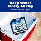 Cooler Shock Reusable Ice Packs for Cooler - Long Lasting Cold Freezer Packs for Coolers and Lunch Boxes - Cooler Ice Packs for Camping Gear, Fishing, Road Trips, Beach Must Haves