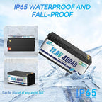 12V 400Ah LiFepo4 Battery, Rechargeable Lithium Batteries with 200A BMS, UP to 5000+ Deep Cycles, Perfect for Boat, Marine, RV, Solar, Trolling Motor