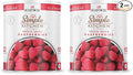 READYWISE - Simple Kitchen Freeze Dried Raspberries, 22 Servings, Vegan, Gluten Free, Healthy Snack, Survival Food, Dried Fruit, Raspberries (Pack of 2)