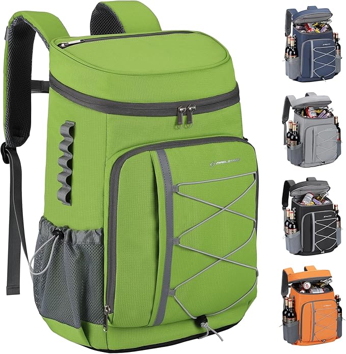 Maelstrom Cooler Backpack - 35/50 Can Insulated Soft Cooler Lunch Bag for Camping, Beach, Hiking & Shopping