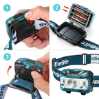 EverBrite Headlamp, 2 Pack Kids Headlamp with Red Light and Memory Function, Head Lamp for Adults and Kids with 5 Modes, Bright Headlamps for Camping, Running, Christmas Gifts, Batteries Included
