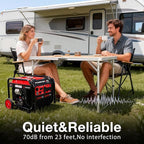 PowerSmart 7000-Watt Open Frame Inverter Generator, Electric Start Portable Generator for Home Backup & RV Camping - Gas Powered, 120V/240V Dual Voltage, Clean Power for Sensitive Electronics(PS5055C)