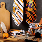 6 Pcs Halloween Kitchen Towels Buffalo Plaid Pumpkin Dish Towels 18 x 28 Inches Happy Halloween Boo Ghost Tea Towels Black Cat Spooky Bat Hand Towels for Halloween Party Decor Home Cooking Baking