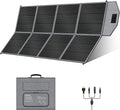 400W Portable Solar Panel, Camping Essentials Foldable Solar Panels Charger with Adjustable Kickstand IP65 Waterproof for Power Station Outdoor RV Camer Off Grid Hiking Emergency Power Backup