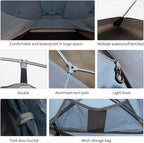 Naturehike Cloud Up 3 Person Backpacking Tent with Footprint - 3 Season Free Standing Lightweight 3 Person Camping Tent | with Footprint, Free Standing, Dome, Camping, Hiking, Waterproof