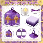 12 Sets Religious Easter Crafts Bulk Christian Cross Lanterns Crafts with LED Lights Glitter Cross Tissue Paper Lanterns for Easter Church VBS Sunday School Classroom Activities