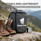 GEERTOP Double Camping Sleeping Bag with Blanket Queen Size Two Person Sleeping Bag for Adults Couples or Family Outdoor Backpacking Travel