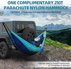 Hitch Mount Hammock Stand - Includes Parachute Nylon Hammock & Storage Bag - for 2'' Receiver, Fits Class III & IV Heavy Duty Trucks, for Camping, Outdoor, Travel (350lbs Weight Capacity)