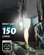 Lichamp 4 Pack LED Camping Lanterns, Battery Powered Camping Lights LED Collapsible Flashlight Portable Emergency Supplies Kit, A4DG