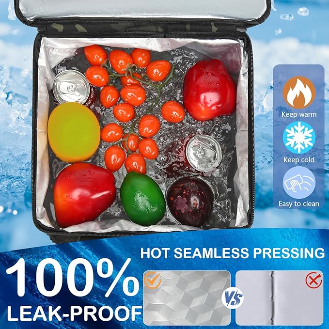 Tactical Cooler Backpack - 42 Cans Backpack Coolers Insulated Leak Proof for Men Adults, Soft Cooler Insulated Backpack for Lunch, Work, Camping, Hiking, Picnic, Beach & Travel