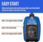 Westinghouse 2800 Peak Watt Super Quiet & Lightweight Portable Inverter Generator, Gas Powered, Parallel Capable, Long Run Time