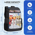Maelstrom Backpack Cooler,36 Can Cooler Backpack,Soft Cooler Bag Insulated Leakproof,Lightweight Ice Chest Backpack,Travel Cooler Lunch Backpack for Camping,Hiking,Beach