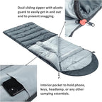Alpine Swiss 0°C (32°F) Sleeping Bag Lightweight Waterproof with Compression Sack Adults All Seasons Camping Hiking Backpacking Travel Outdoor Indoor