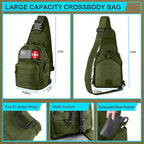 Survival Kit, Gifts for Christmas Men, Women, 251pcs Emergency Survival Gear and Supplies Equipment, First Aid Kit with Crossbody Bag, Camping Essentials for Earthquake, Hiking, Outdoor Adventure