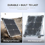 Voltset Solar Panel Kit 30W 12V, Solar Battery Trickle Charger Maintainer, Waterproof Solar Panel + Upgrade Charge Controller + Adjustable Mount Bracket for Boat RV Motorcycle Marine