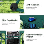 HIGH POINT SPORTS 2 Pack Portable Camping Chair for Adults, Folding Outdoor Camp Chair Lightweight Lawn Chairs Folding Collapsible Chair for Camping, Tailgates, Beach, Green, Support 225lbs