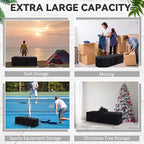 48 x 15 x 15 Inch, 176 L Extra Large Duffle Bag Camping Tent Storage Bag Heavy Duty Waterproof Sports Equipment Carrying Case for Tent Pole Travel Canopy Hammock Tripod Fishing Outdoor Moving
