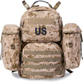 Akmax MOLLE II Medium Rucksack Military Tactical Backpack with Detachable Side Pouches & Upgraded Frame for Enhanced Comfort
