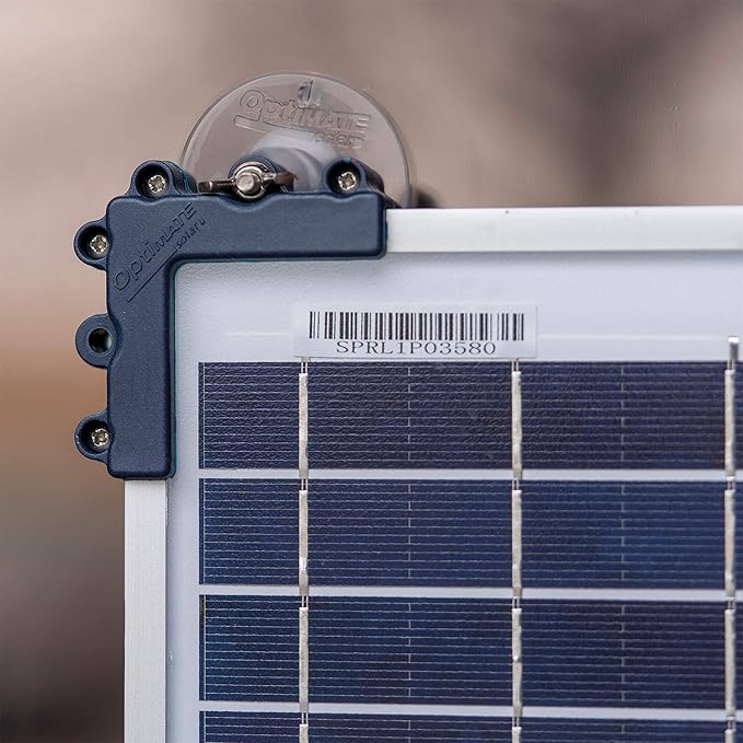 Optimate Solar Duo 10W Travel kit, TM522-D1TK, 6-Step 12V / 12.8V 0.8A Weatherproof Solar Battery Saving Charger & maintainer