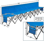 Yaheetech Foldable Sideline Bench 600D Oxford Double Layer Fabric