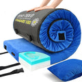 Memory Foam Camping Mattress pad, Comfortable Thick Floor Sleeping Mat for Adults with Waterproof and Non-Slip Bottom, Portable Roll Up Mattress for Sleepover Guest,Cot Mad for Car Camping