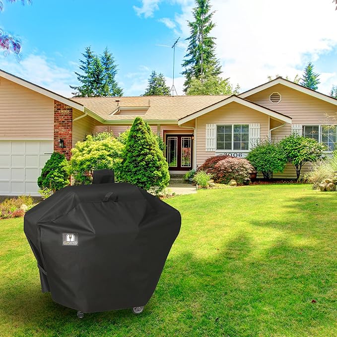 SUPJOYES Grill Cover for Camp Chef DLX 24, SmokePro 24, Woodwind Pellet Grills, Heavy Duty Waterproof Outdoor Pellet BBQ Accessories